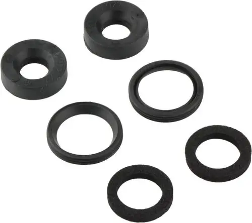 BOSCH Dichtungsset aus mehreren Gummidichtungen in verschiedenen Formen und Größen, geeignet für den Einsatz in Siphons und Sicherheitsventilen.